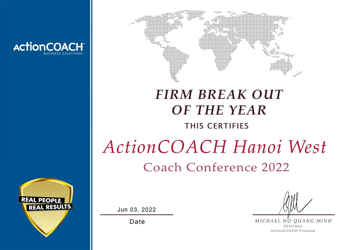 Vinh danh Hanoi Coaching Group tại HỘI NGỘ ĐỈNH CAO 2022